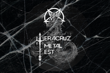Logotipo de veracruz metal fest y un dragón marino